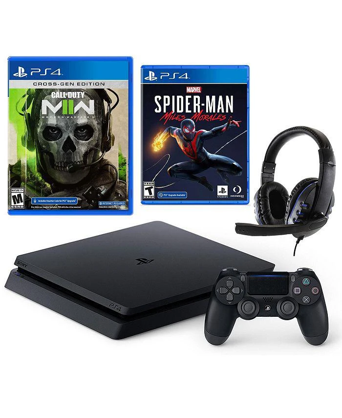 商品SONY|PlayStation 4 Slim 1TB Call of Duty: Modern Warfare II Core Bundle with Spider-Man Game and Wired Headset,价格¥4789,第1张图片