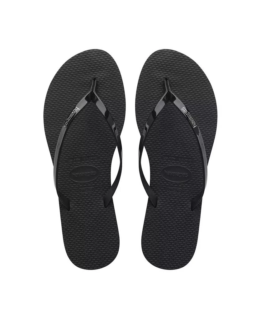 商品Havaianas|Women's You Metallic Flip Flop Sandals,价格¥314,第1张图片