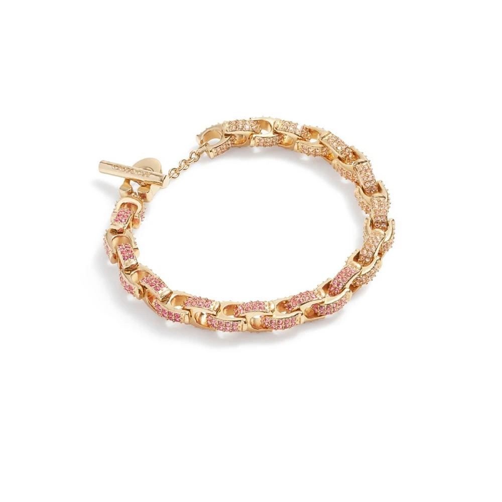 商品Coach|Pave Signature C-Chain Bracelet,价格¥1235,第1张图片