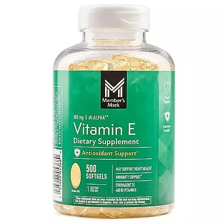 商品Member's Mark|Member's Mark Vitamin E Softgels, 180 mg, 500 ct.,价格¥91,第1张图片