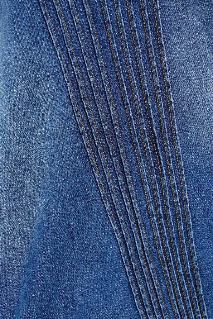 商品Zimmermann|Pintucked denim shirt,价格¥1578,第4张图片详细描述
