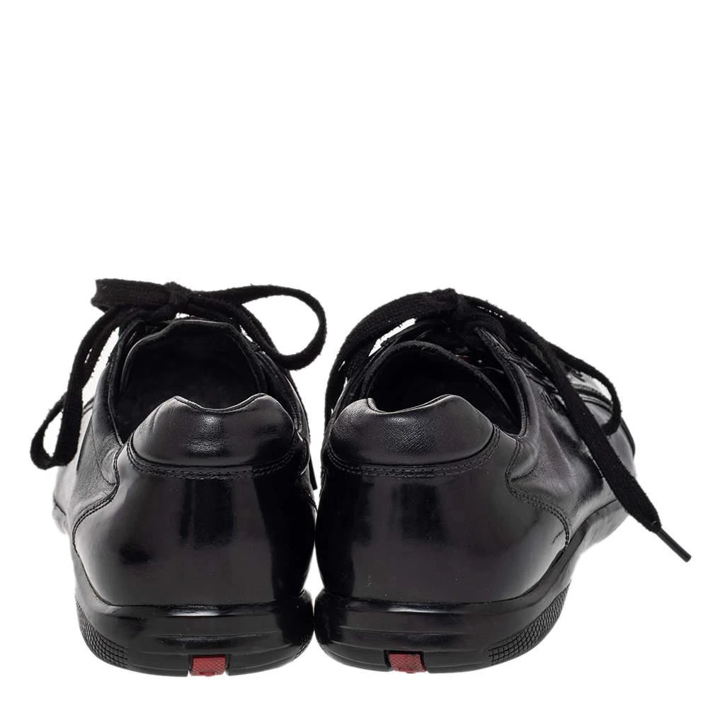 商品[二手商品] Prada|Prada Sport Black Leather Low Top Sneakers Size 44,价格¥1350,第5张图片详细描述