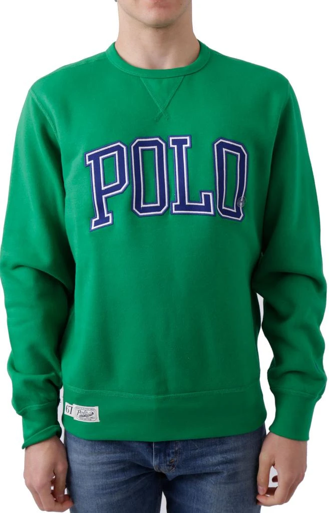 商品Ralph Lauren|Logo Fleece Sweatshirt - Green ,价格¥448,第1张图片