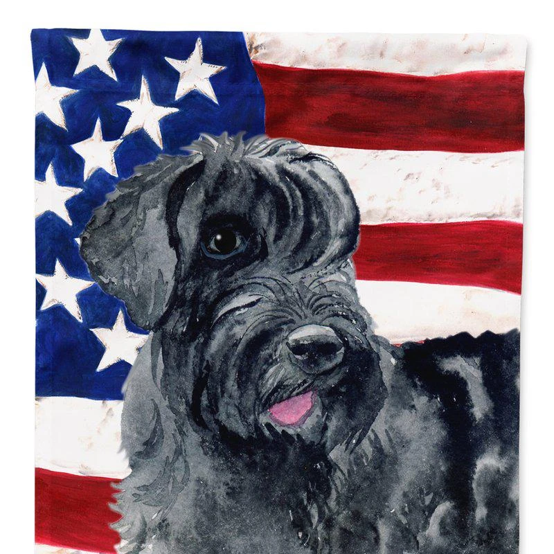 商品Caroline's Treasures|Giant Schnauzer Patriotic Garden Flag 2-Sided 2-Ply,价格¥137,第1张图片