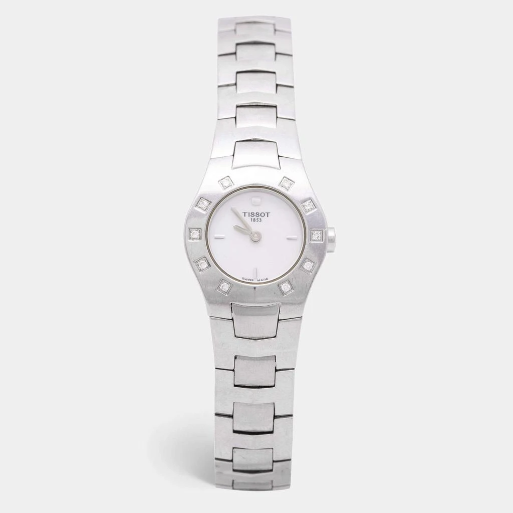 商品[二手商品] Tissot|Tissot Mother of Pearl Stainless Steel Diamond L521 Women's Wristwatch 23 mm,价格¥1295,第1张图片