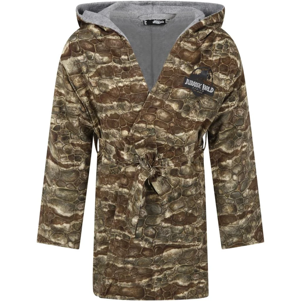 商品MOLO|Molo Multicolor Bathrobe For Kids Wih Camouflage Print,价格¥921,第1张图片