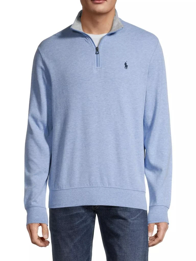 商品Ralph Lauren|Luxury Jersey Quarter-Zip Sweater,价格¥475,第3张图片详细描述