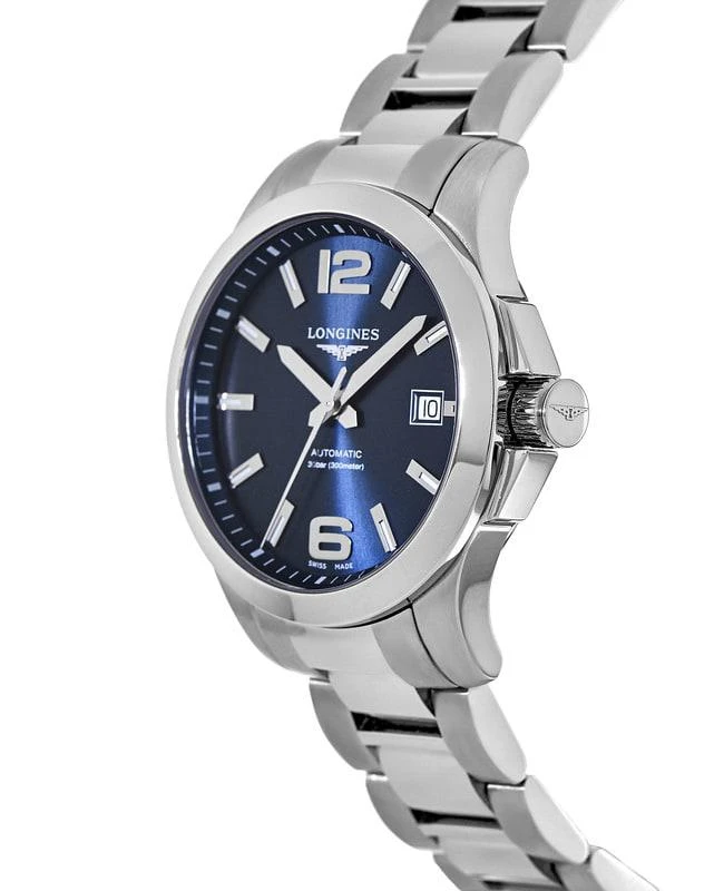 商品Longines|Longines Conquest Blue Dial Stainless Steel Men's Watch L3.776.4.99.6,价格¥6787,第3张图片详细描述