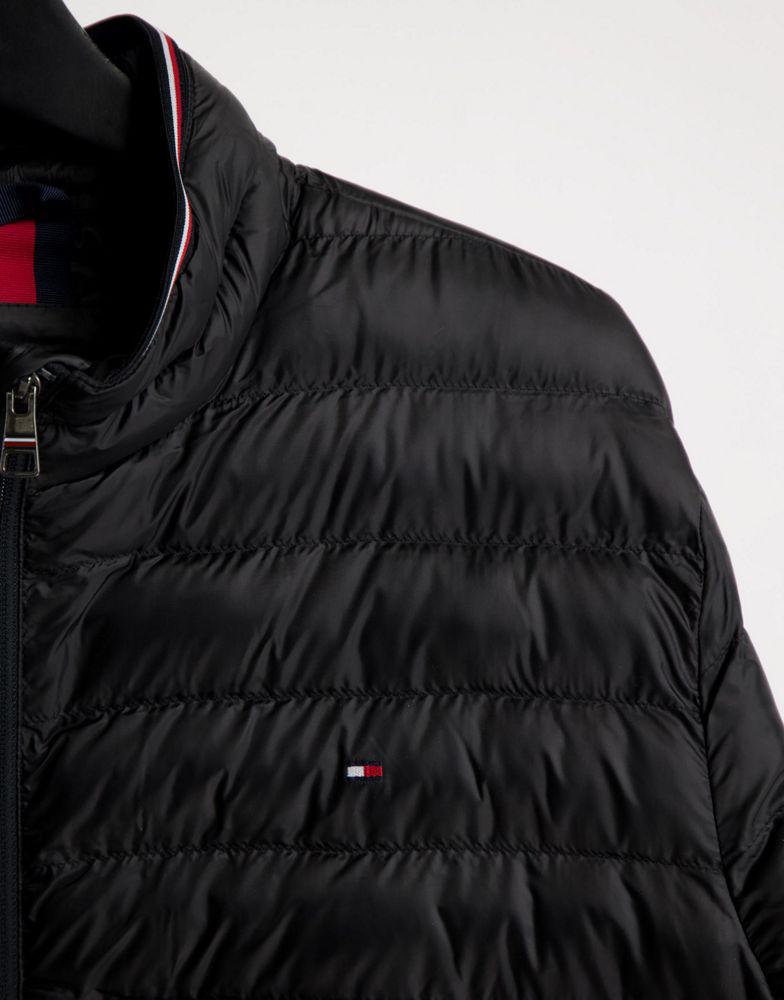 Tommy Hilfiger Big & Tall packable round jacket in black - BLACK商品第4张图片规格展示