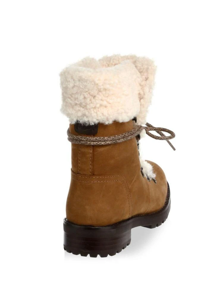 商品UGG|Fraser Shearling and Suede Combat Booties,价格¥585,第2张图片详细描述