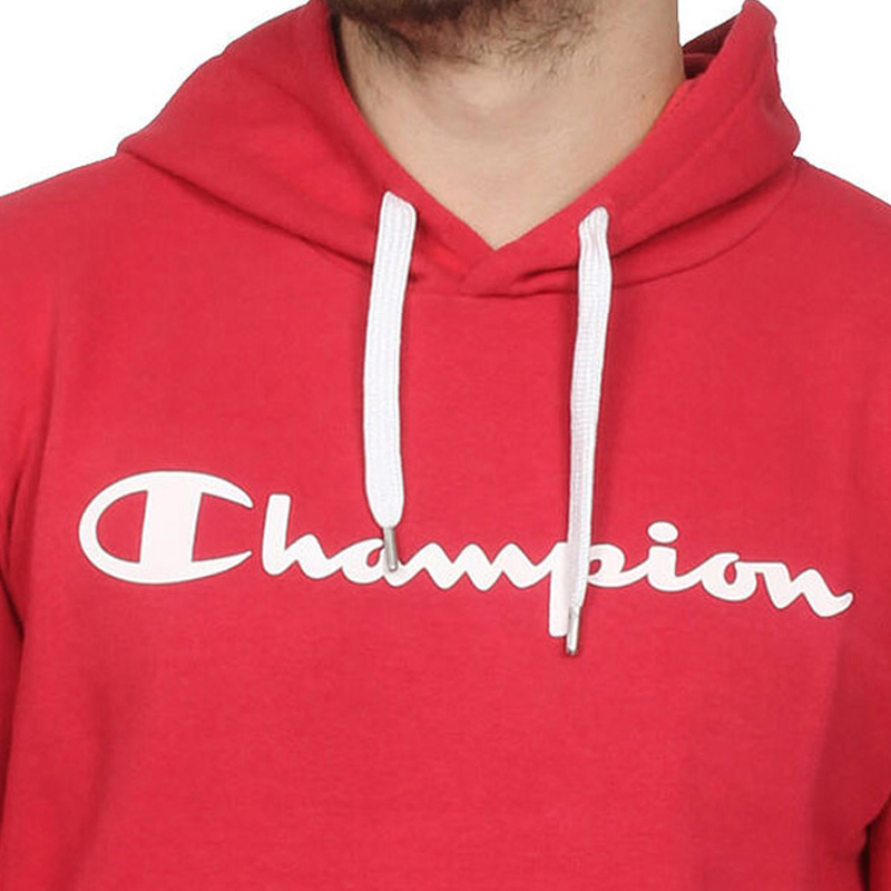 Champion 男士红色连帽卫衣 212680-MS038商品第2张图片规格展示
