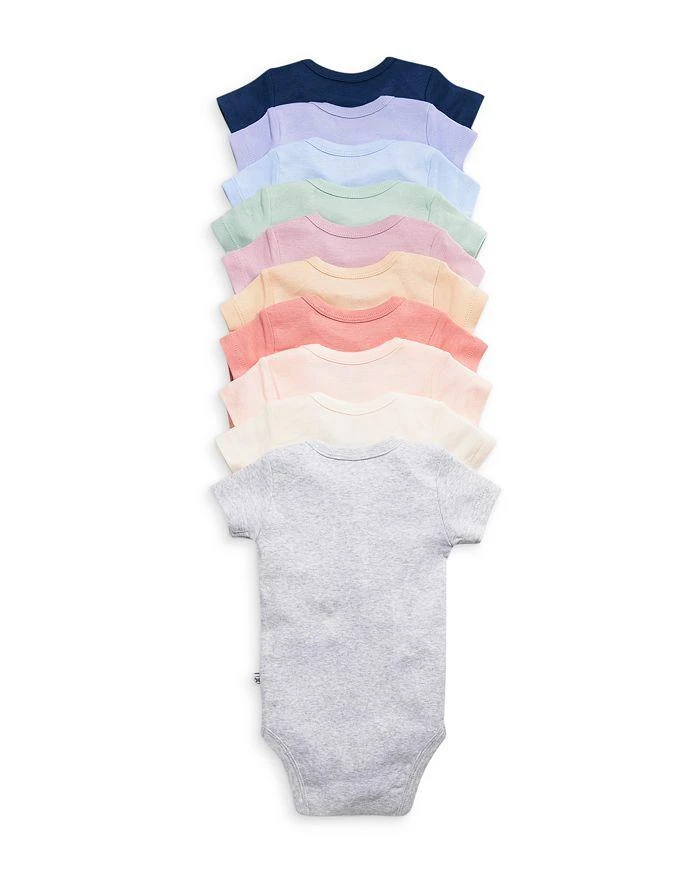 商品Honest Baby|Girls' 10 Pack Short Sleeve Bodysuits - Baby,价格¥367,第2张图片详细描述
