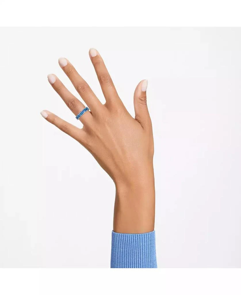商品Swarovski|Crystal Round Cut Blue Matrix Ring,价格¥890,第5张图片详细描述