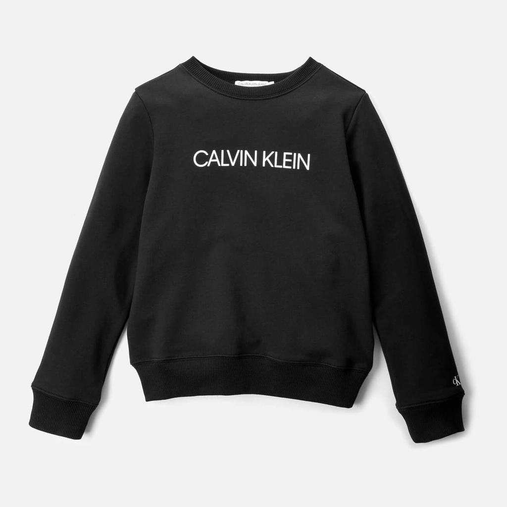 商品Calvin Klein|Calvin Klein Kids' Institutional Logo Sweatshirt - CK Black,价格¥257-¥357,第1张图片