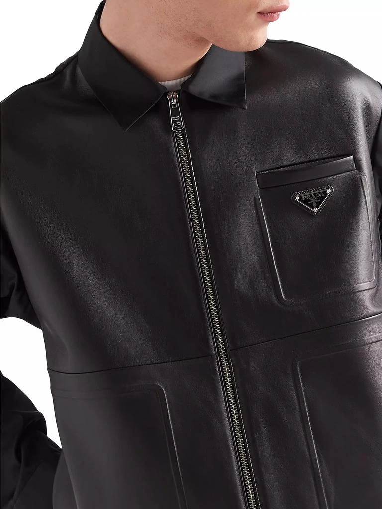 商品Prada|Re-Nylon and Leather Jacket,价格¥36712,第4张图片详细描述