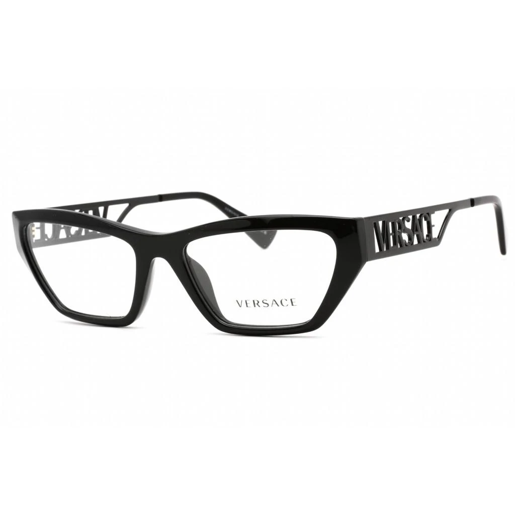 商品Versace|Versace Women's Eyeglasses - Full Rim Black Plastic/Metal Cat Eye | 0VE3327U 5232,价格¥727,第1张图片