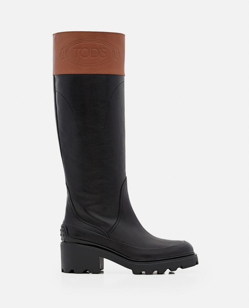 商品Tod's|LEATHER PLATFORM KNEE BOOTS,价格¥5468,第1张图片