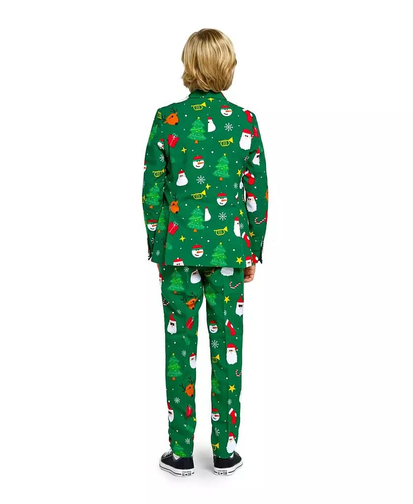 商品OppoSuits|Big Boys Festivity Christmas Party Outfit Including Blazer, Pants and Tie Suit Set,价格¥898,第2张图片详细描述