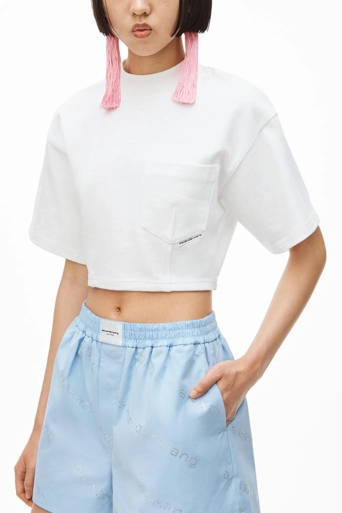 商品Alexander Wang|SCULPTED TEE IN JAPANESE JERSEY,价格¥866,第4张图片详细描述