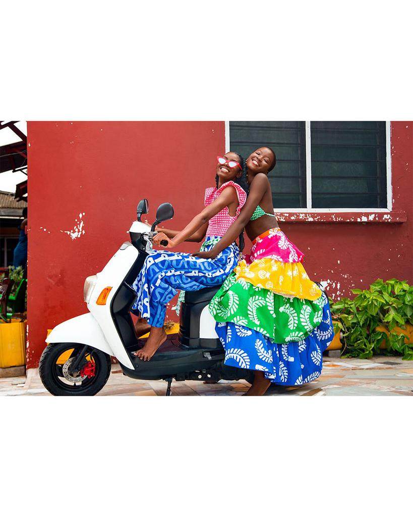 Rainbow Leaf Print Maxi Skirt - 100% Exclusive商品第7张图片规格展示
