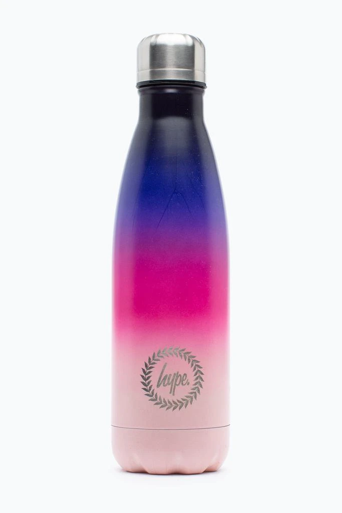 商品HYPE ACCESSORIES|HYPE BLACK PINK & PURPLE GRADIENT METAL WATER BOTTLE,价格¥166,第1张图片
