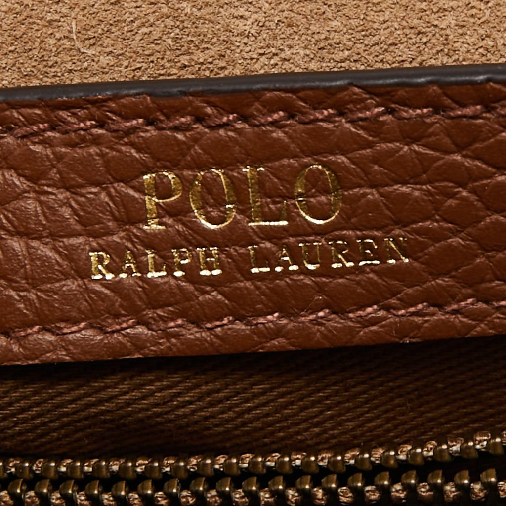 Polo Ralph Lauren Brown Leather Lennox Shoulder Bag商品第9张图片规格展示