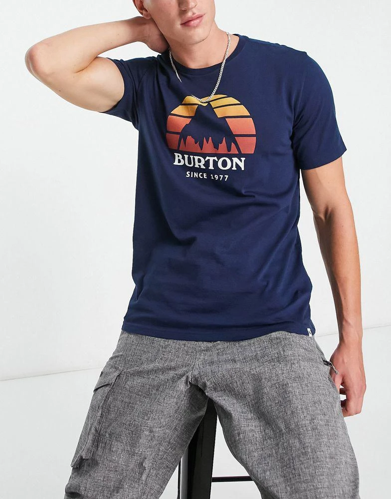 商品Burton Snowboards|Burton Snow Underhill t-shirt in navy,价格¥284,第1张图片