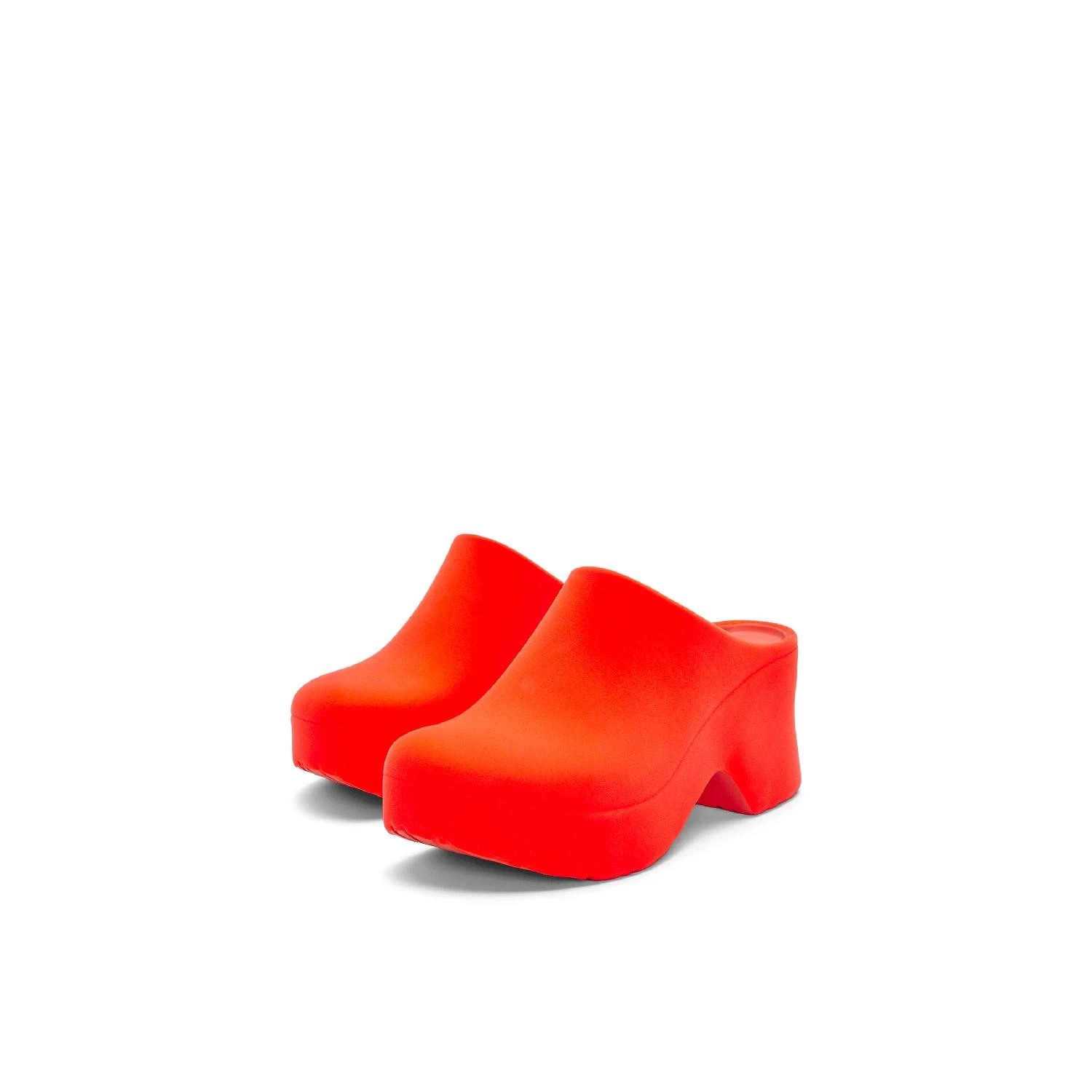 包邮包税【预售7天发货】 LOEWE罗意威 24春夏 女士 厚底鞋 Terra Foam clog in flocked rubber L814V29X15-7587 商品