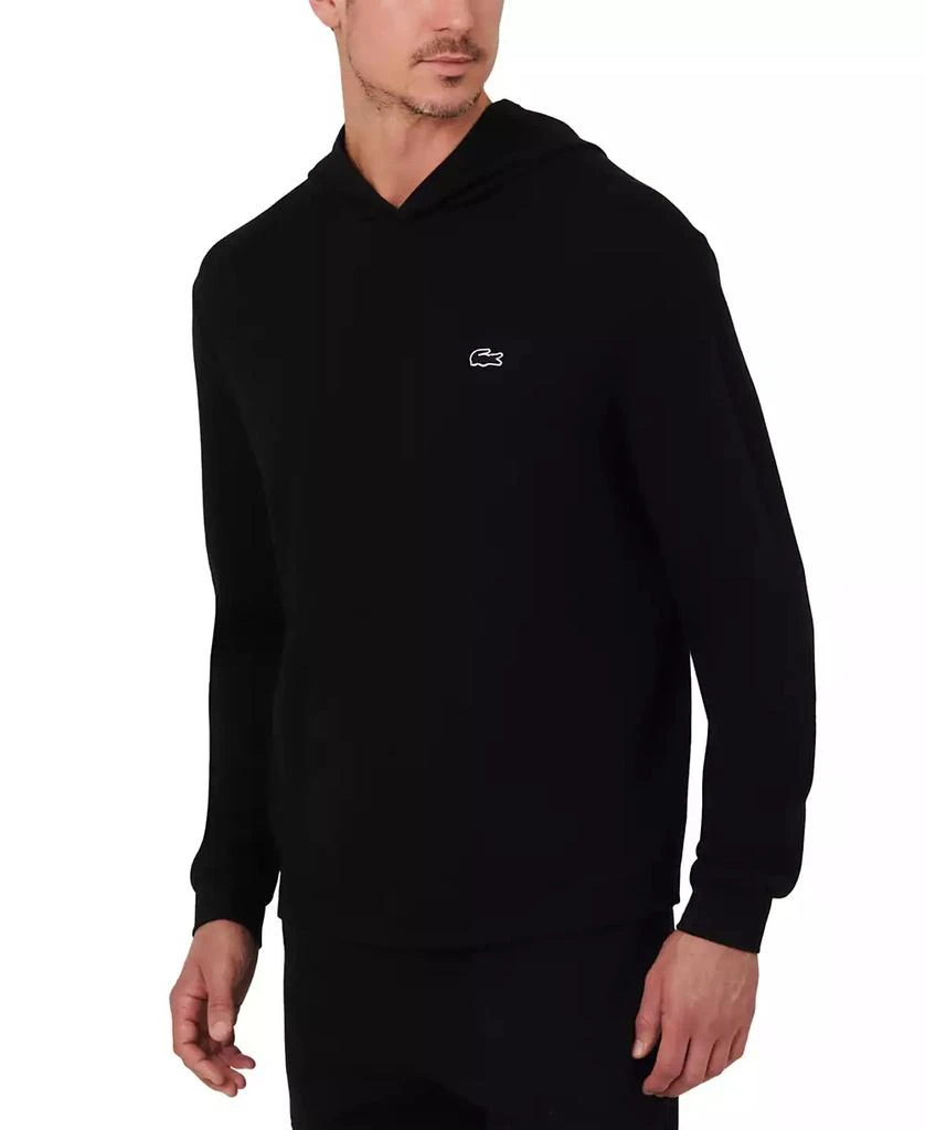 商品Lacoste|Men's Thermal Sleep Waffle Hoodie,价格¥352,第3张图片详细描述