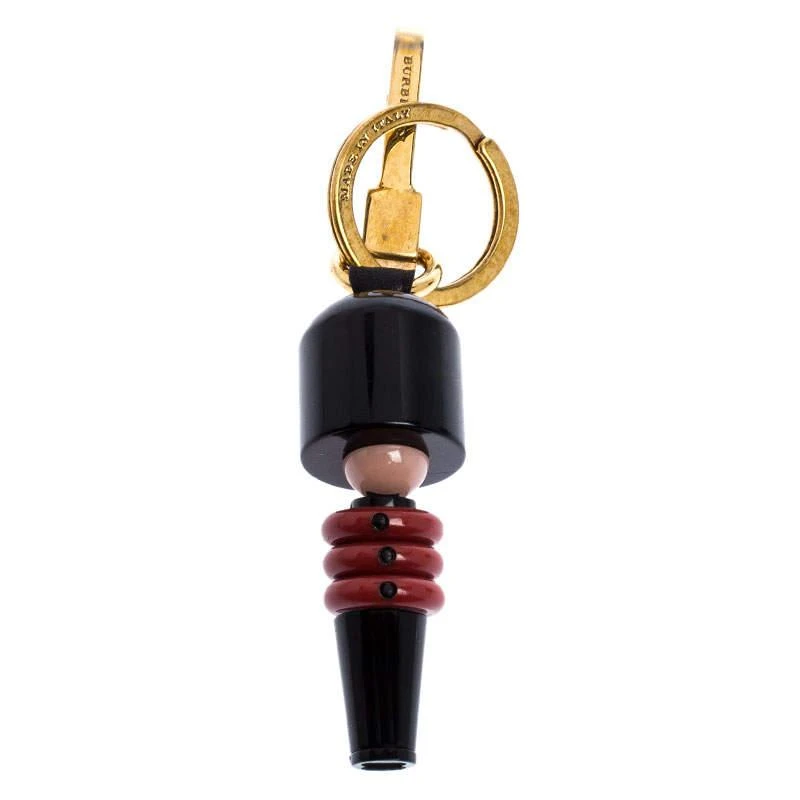 商品[二手商品] Burberry|Burberry Black and Red Royal Guard Gold Tone Bag Charm,价格¥2181,第1张图片