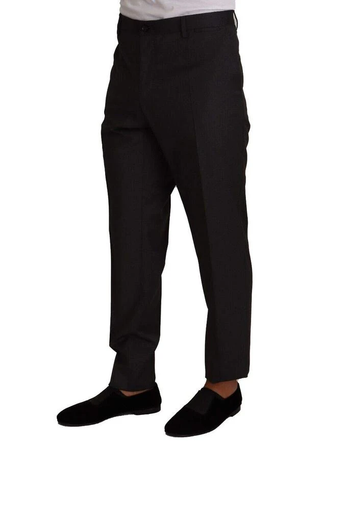 商品Dolce & Gabbana|Dolce & Gabbana Gray Wool Formal Tuxedo Trouser Dress Pants,价格¥2224,第3张图片详细描述