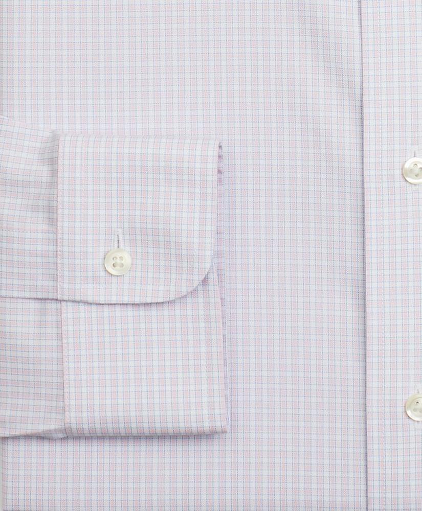 商品Brooks Brothers|Stretch Regent Regular-Fit Dress Shirt, Non-Iron Micro-Check,价格¥368,第5张图片详细描述
