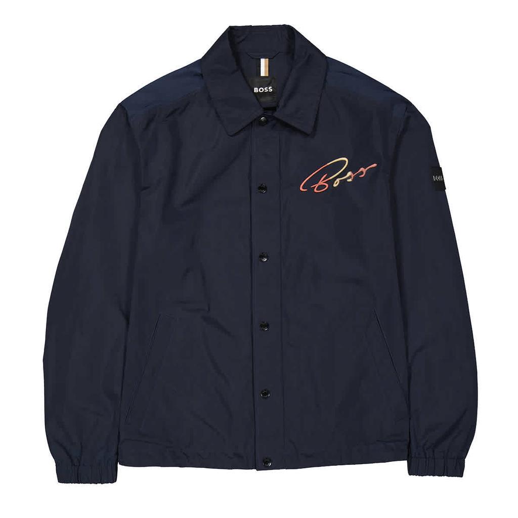 商品Hugo Boss|Hugo Boss Mens Dark Blue Colton Memory-Fabric Jacket, Brand Size 48,价格¥1280,第1张图片