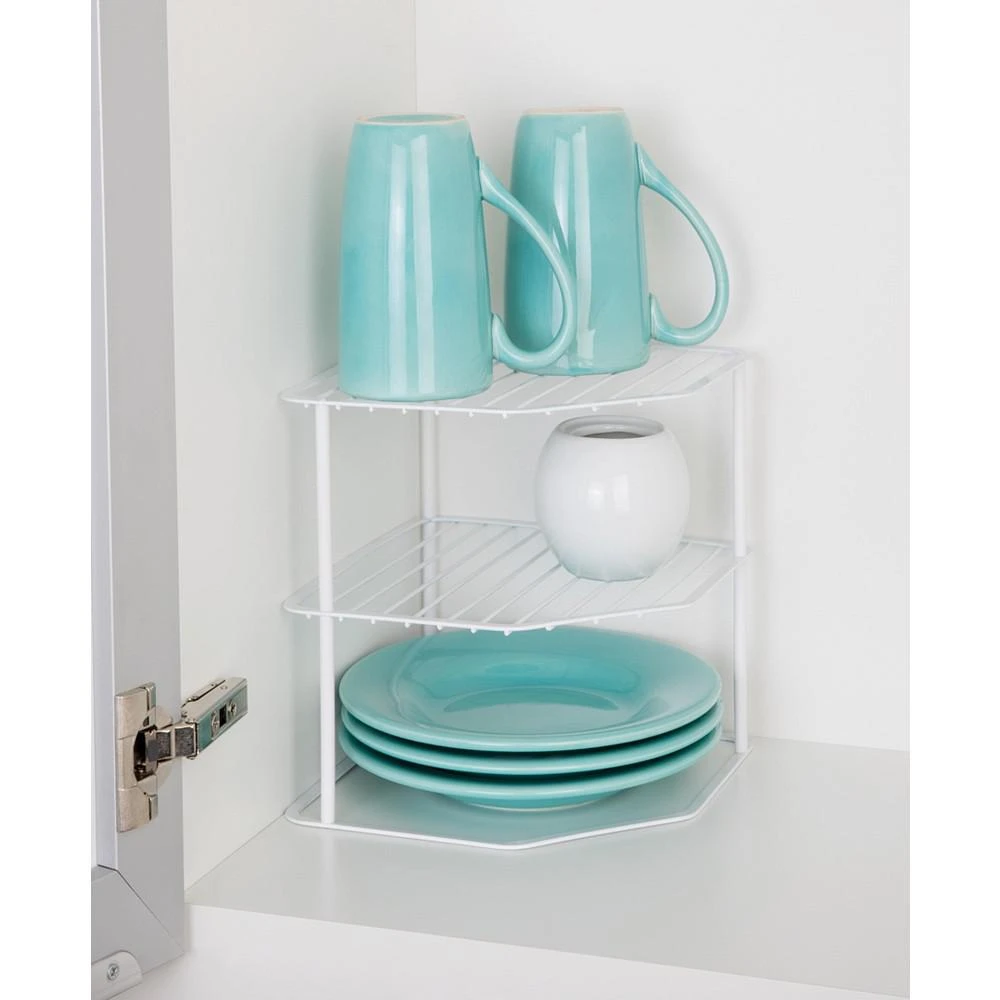 商品Smart Design|3-Tier Kitchen Corner Shelf Rack, 9" x 7.75",价格¥193,第3张图片详细描述