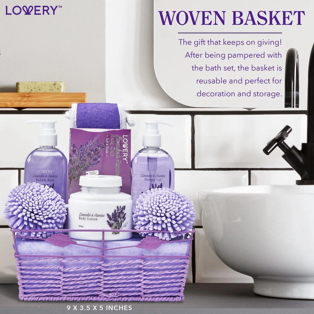 商品Lovery|Lavender Jasmine Pampering Spa Basket 8-Piece Set,价格¥296,第4张图片详细描述
