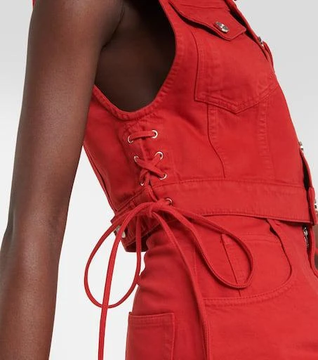 商品Alaïa|孔眼棉质背心,价格¥7636,第5张图片详细描述