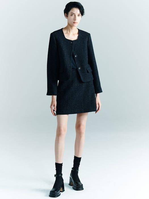 商品FRONTROW|[Tweed] Harris Tweed Mini Skirt,价格¥860,第4张图片详细描述