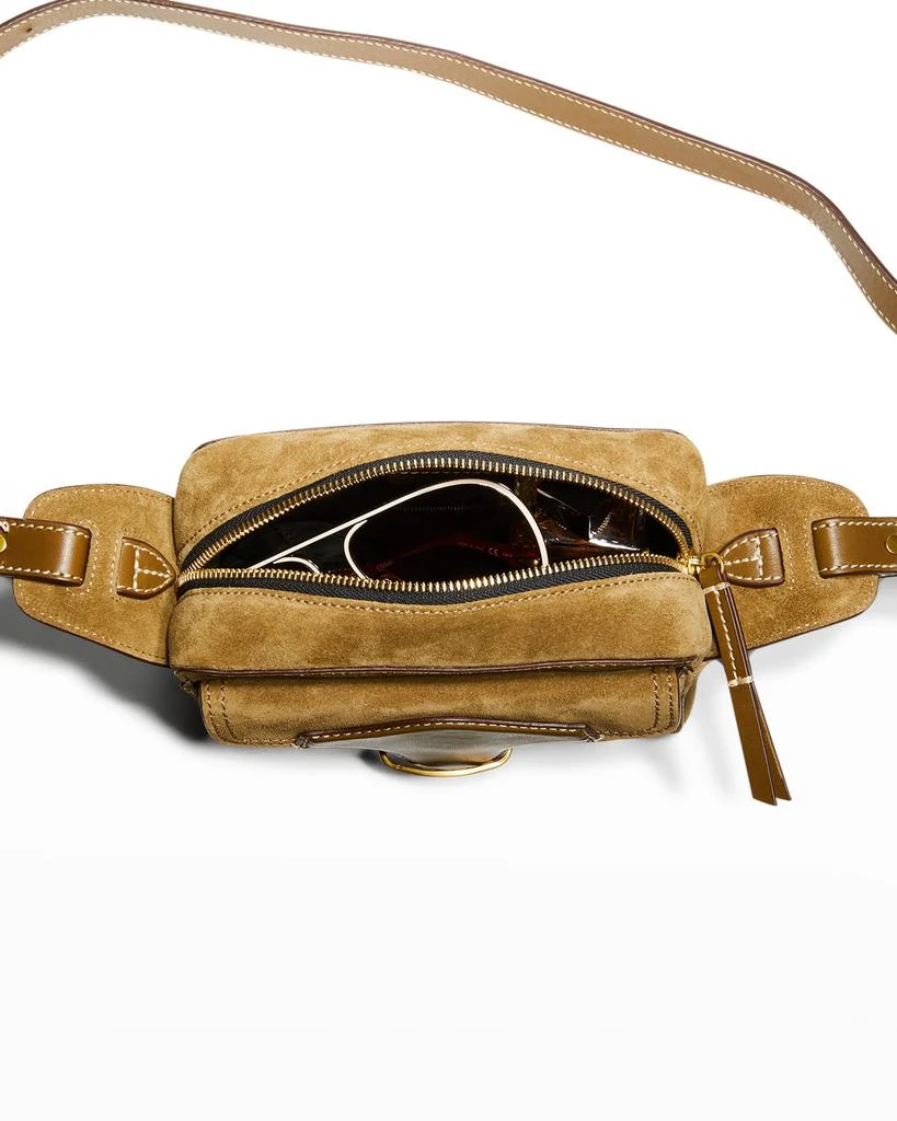 Wasy Zip Suede Camera Crossbody Bag 商品