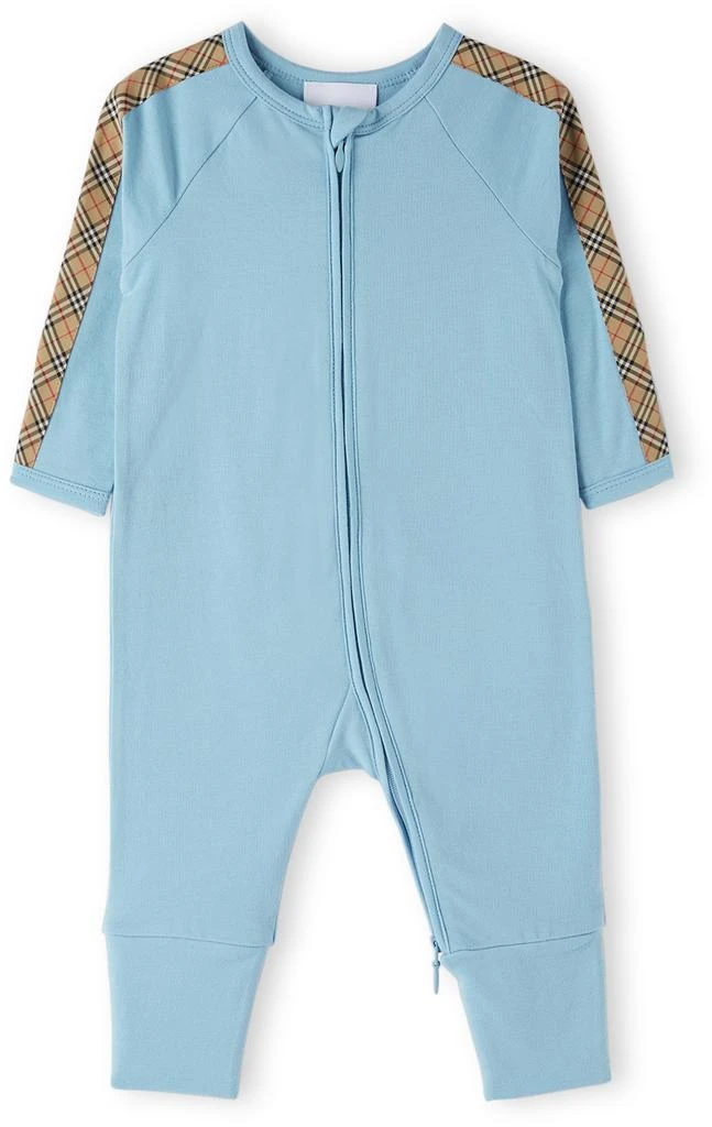 商品Burberry|Baby Blue Check Three-Piece Set,价格¥1568,第2张图片详细描述