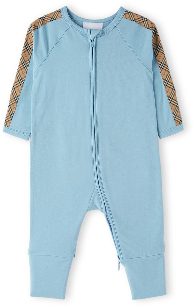 商品Burberry|Baby Blue Check Three-Piece Set,价格¥1394,第4张图片详细描述