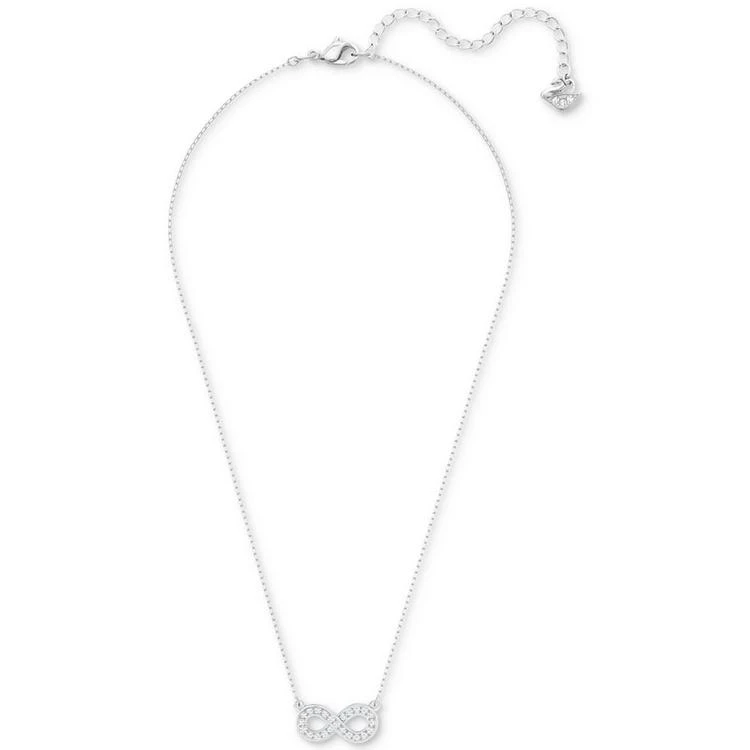 商品Swarovski|Silver-Tone Crystal Infinity Pendant Necklace,价格¥592,第2张图片详细描述