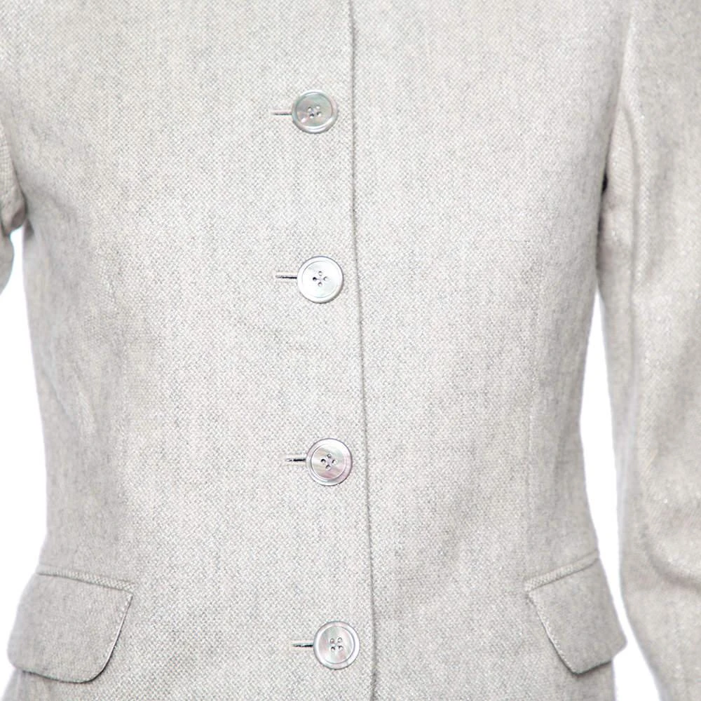 商品[二手商品] Ralph Lauren|Ralph Lauren Ecru Cashmere Knit Button Front Jacket S,价格¥1237,第4张图片详细描述