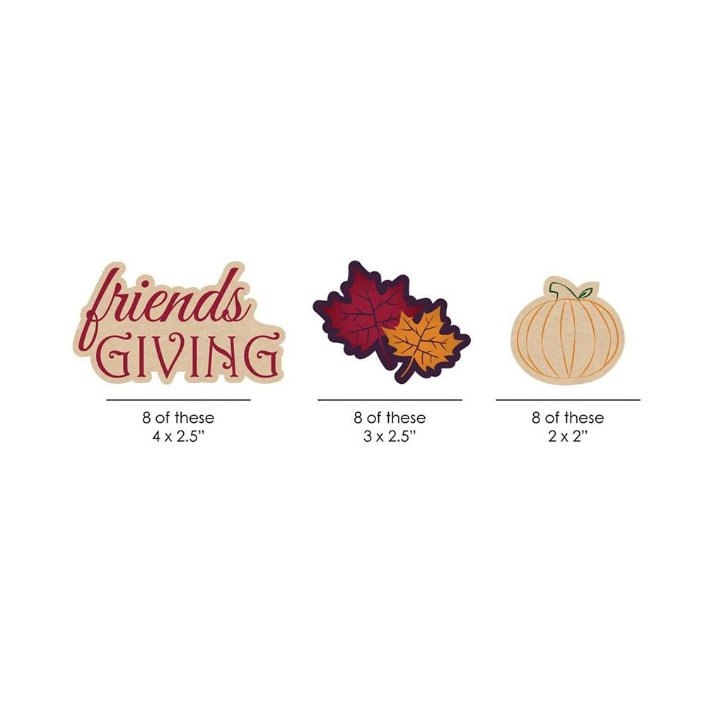 商品Big Dot of Happiness|Friends Thanksgiving Feast - Paper Straw Decor - Striped Decor Straws - 24 Ct,价格¥120,第3张图片详细描述