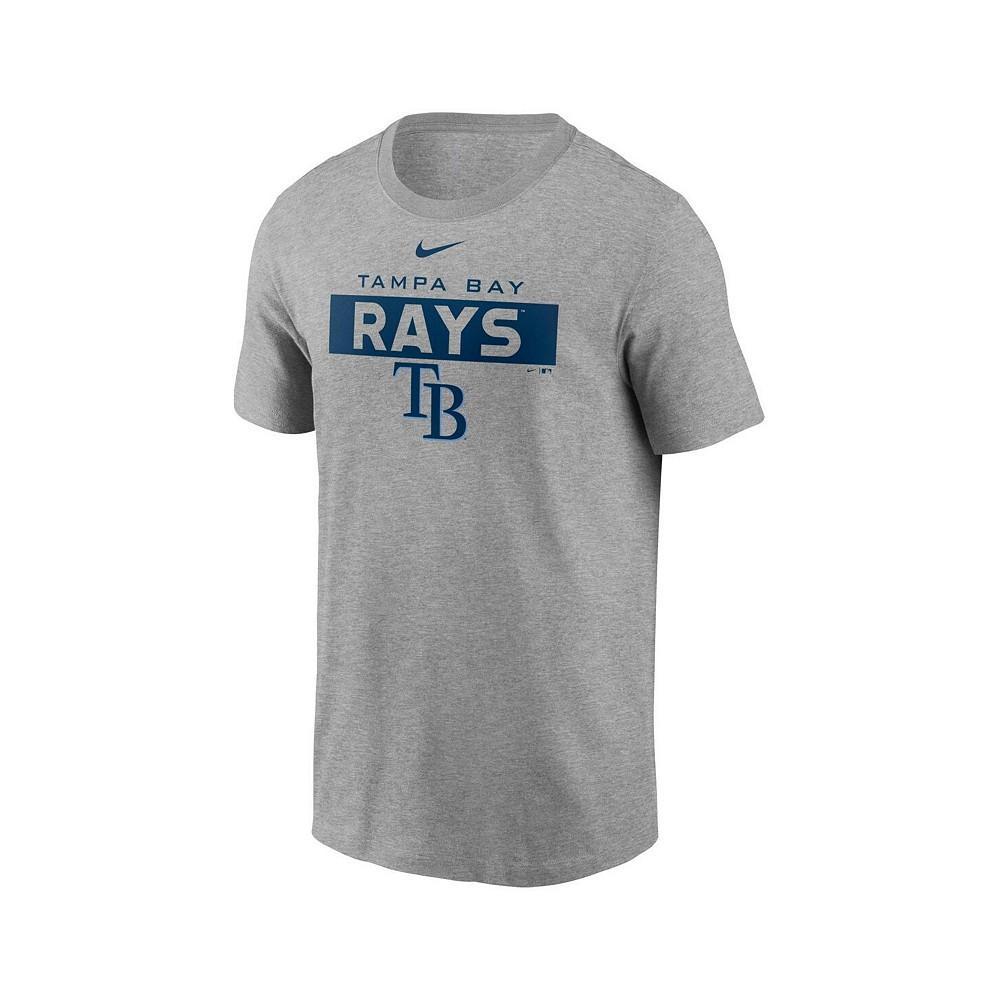 Men's Heathered Gray Tampa Bay Rays Team T-shirt商品第3张图片规格展示