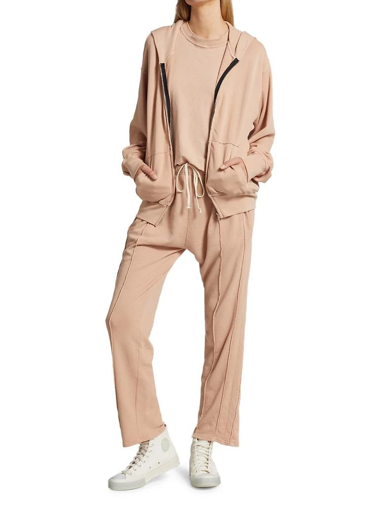 商品Les Tien|Zip-Up Cropped Terry Cotton Hoodie,价格¥572,第2张图片详细描述