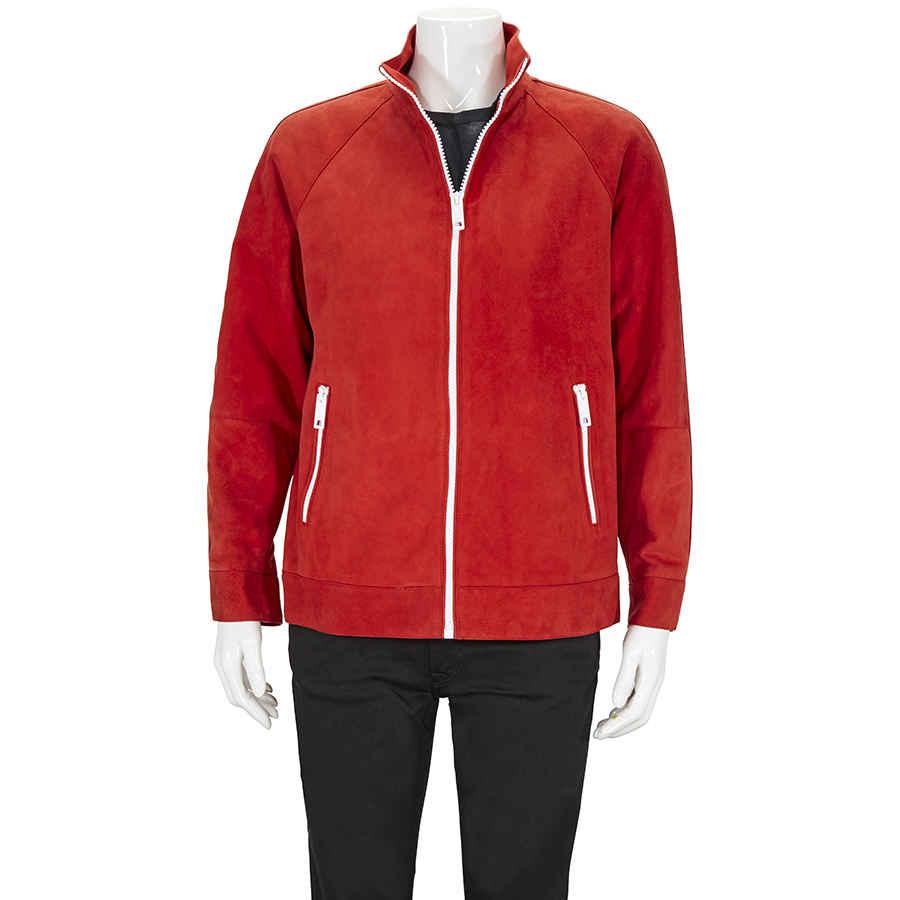 Burberry Ladies Bright Red Suede Bomber, Brand Size 4 (US Size 2)商品第1张图片规格展示