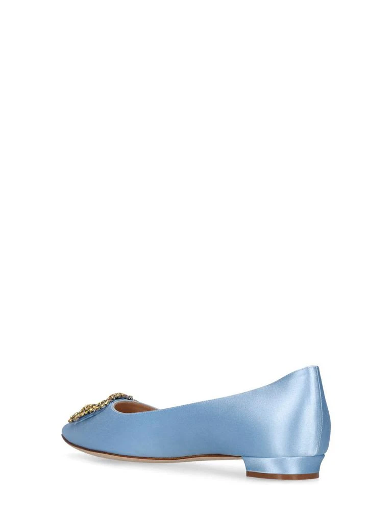 商品Manolo Blahnik|10mm Hangisi Satin Flats,价格¥5399,第3张图片详细描述