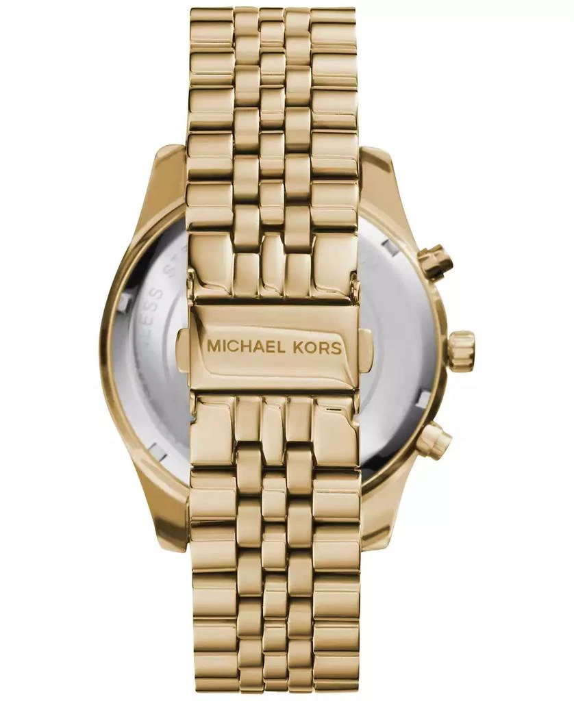 商品Michael Kors|Chronograph Lexington 金色不锈钢表链男表 45mm MK8281,价格¥2240,第2张图片详细描述