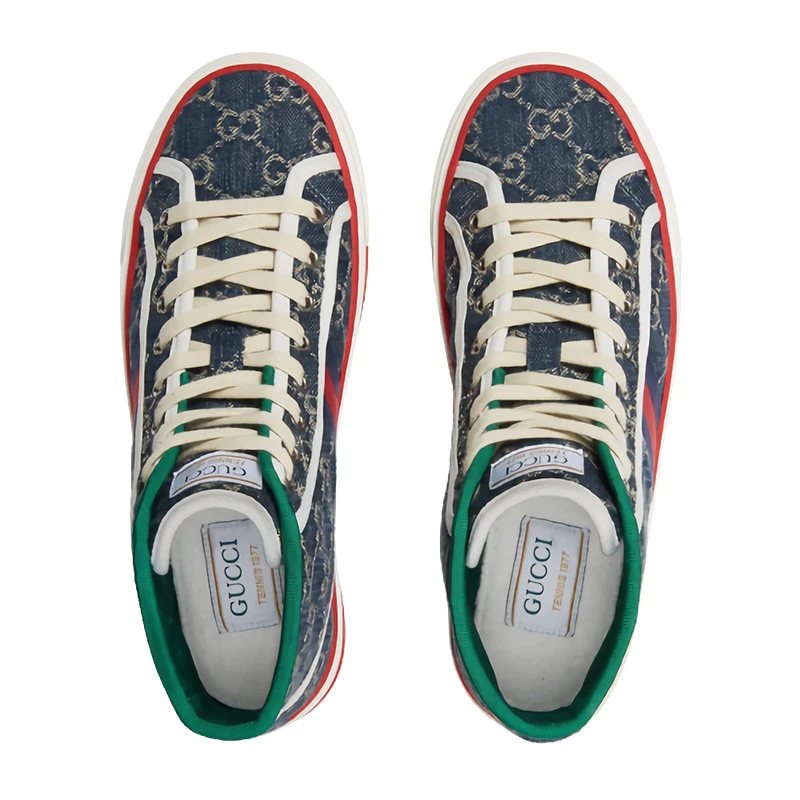 商品Gucci|【预售3-7天】GUCCI/古驰 21早春女士Gucci Tennis 1977高帮休闲运动鞋 6278382KQ904464,价格¥5459,第5张图片详细描述