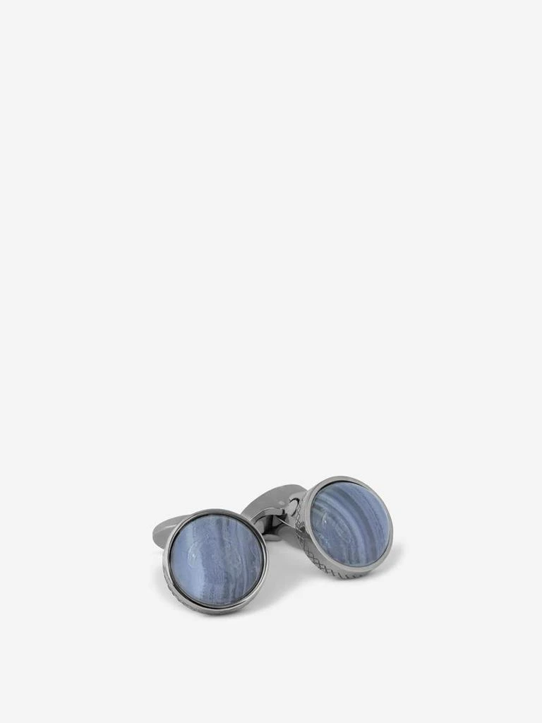 商品Tateossian|Tateossian Blue Lace Agate Cufflinks,价格¥2731,第1张图片